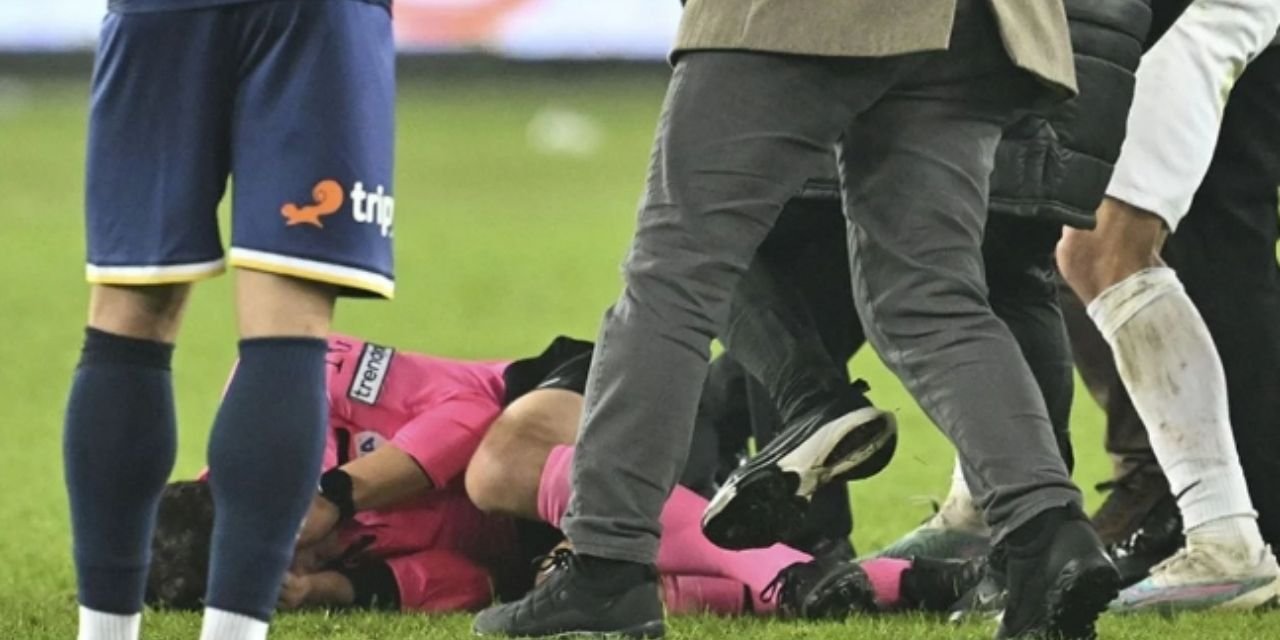 Hakem Meler'e tekme atların VIP'den giriş yaptığı anlaşıldı