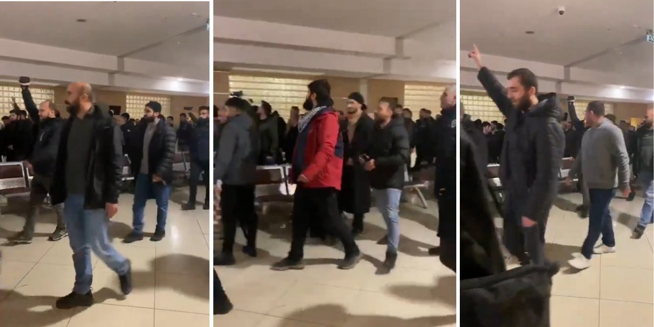 Adliye koridorlarında "yaşasın şeriat" sloganları