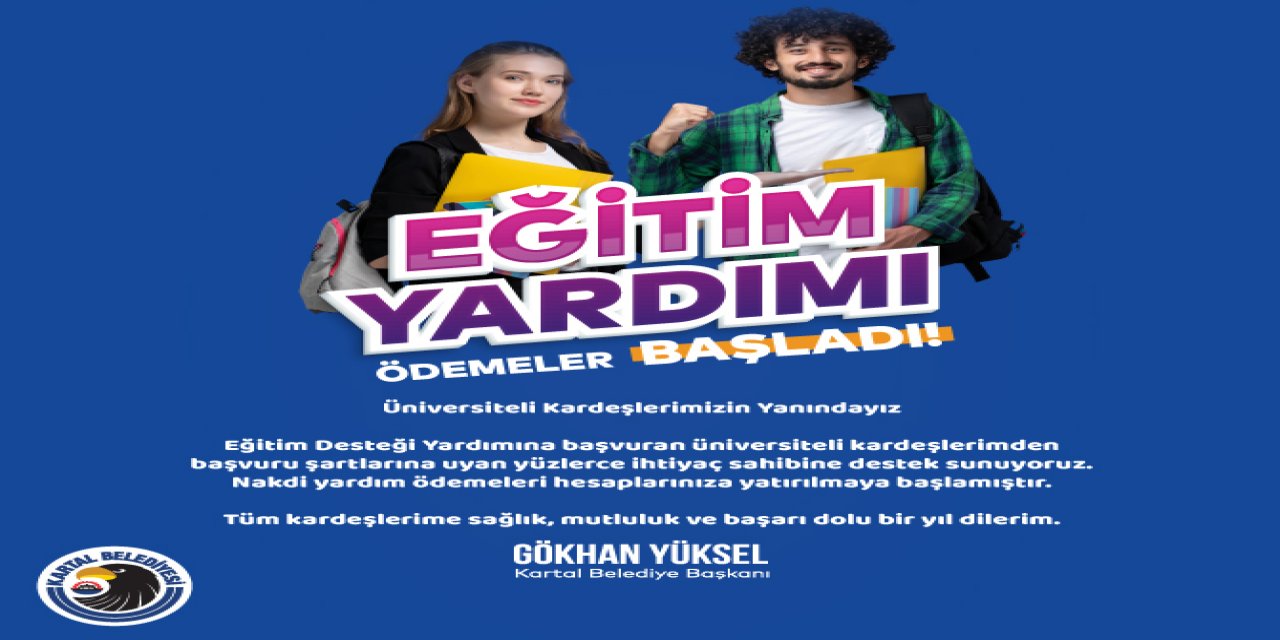 Kartal Belediyesi Üniversite Eğitim Desteği Öğrencilerin Hesaplarına Yatırıldı