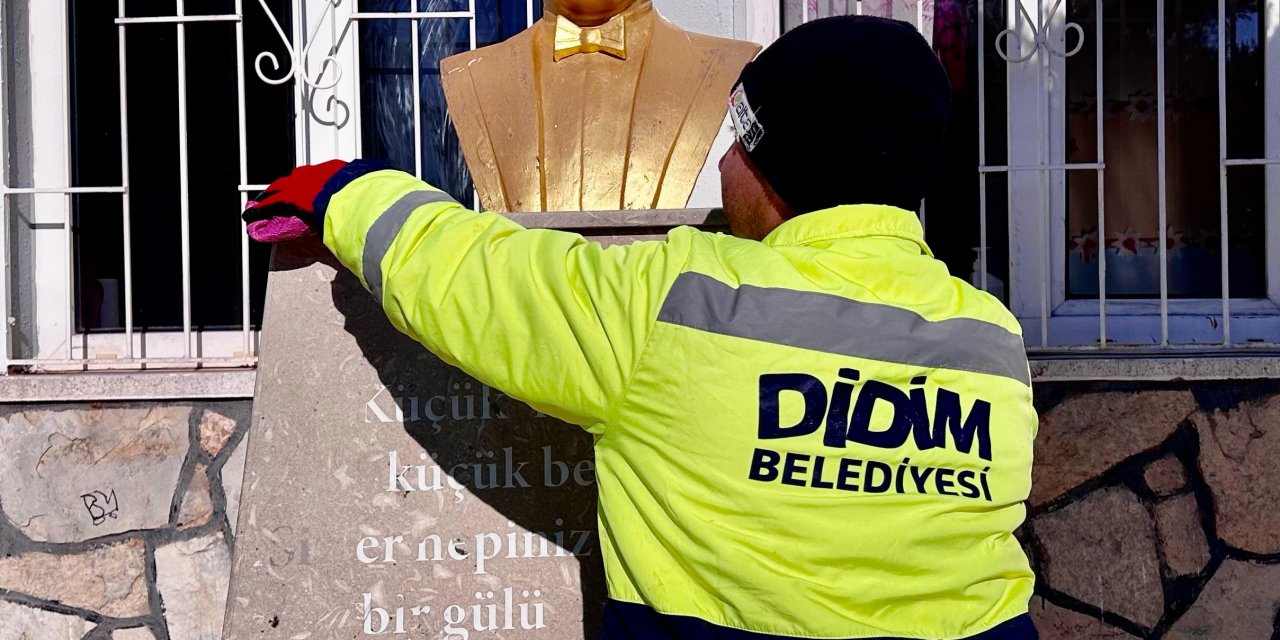 DİDİM BELEDİYESİ OKULLARDA TEMİZLİK ÇALIŞMALARINI SÜRDÜRÜYOR