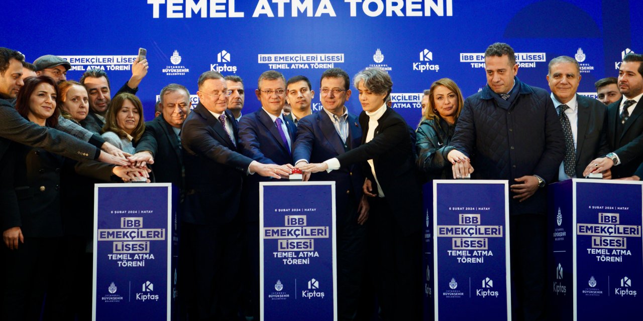 İBB Emekçileri Lisesi’nin Temeli Chp Genel Başkanı Özel Ve İbb Başkanı İmamoğlu Tarafından Atıldı
