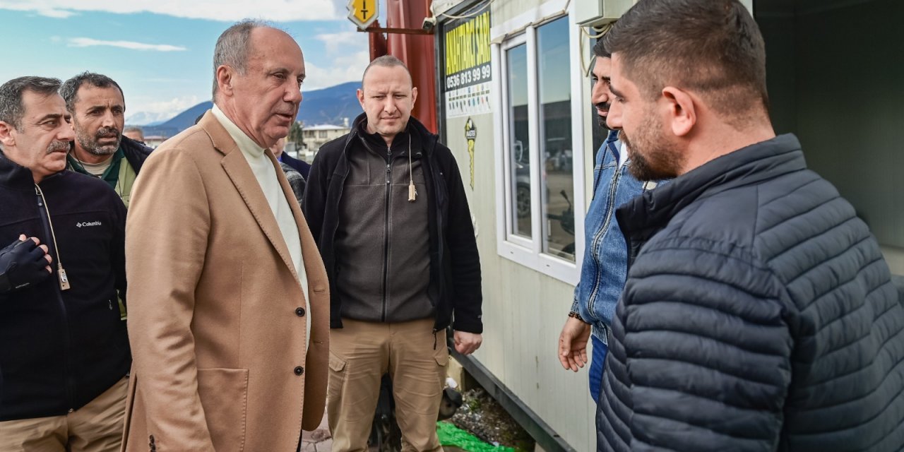 Memleket Partisi Genel Başkanı Muharrem İnce, 6 Şubat Depremlerinde hayatlarını kaybeden yurttaşlarımızı andı