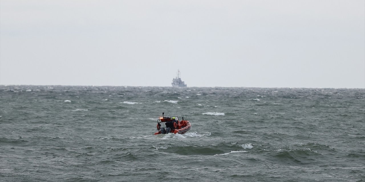 Marmara Denizinde batan geminin enkazına ulaşıldı