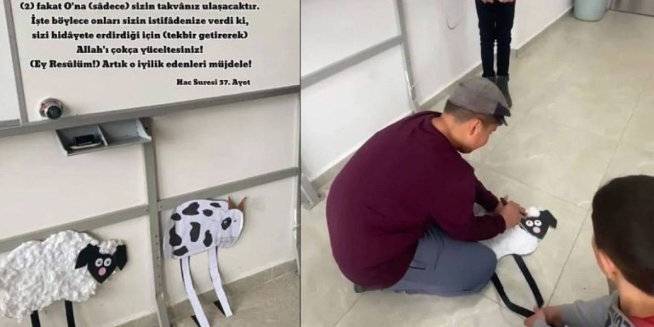 ÇEDES kapsamında okullarda çocuklara bıçak verip maket hayvan kestirdiler