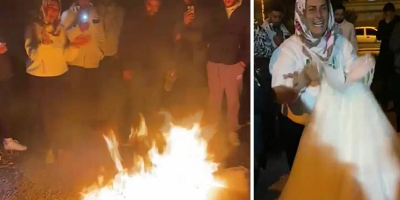 Öldürülen Merve Bayer’in annesi feryat etti, gelinliği yaktı: Bu Merve’nin kefeni