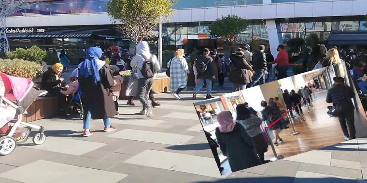 AVM'lerde şoke eden görüntüler... İndirim çılgınlığı koronavirüs dinlemedi!
