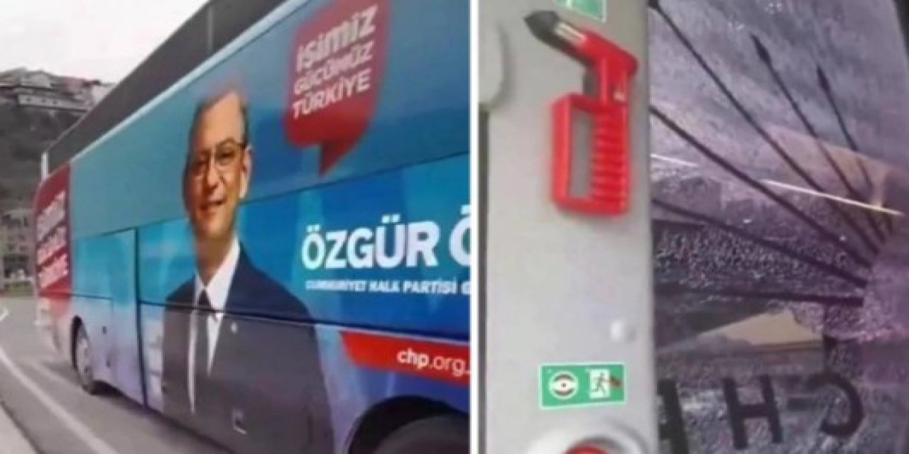 Trabzon'da CHP otobüsüne saldıran şahsın ifadesi ortaya çıktı!