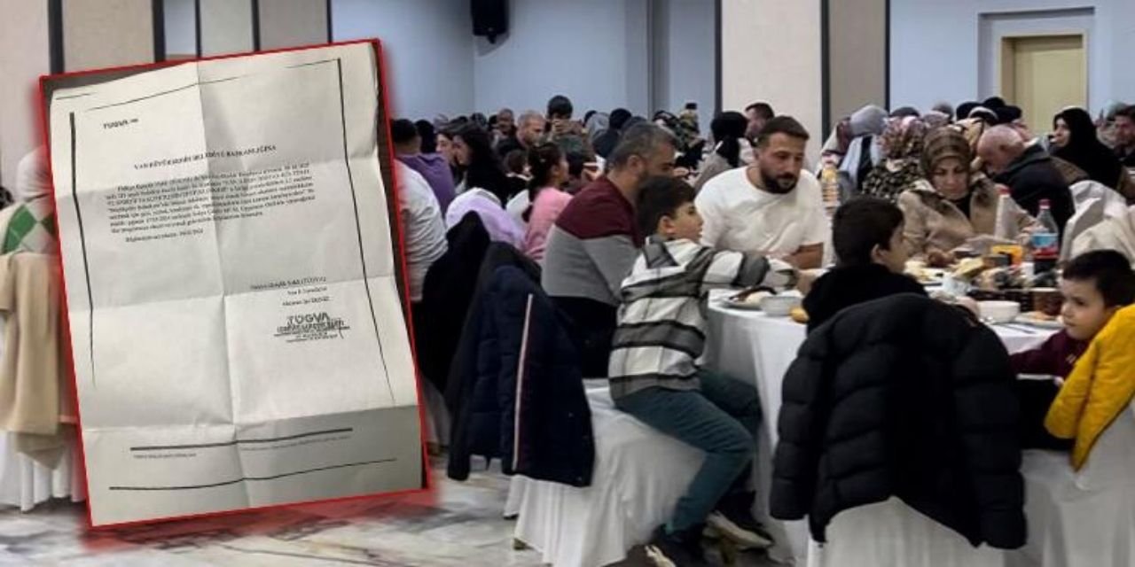 TÜGVA'nın iftar yemeğinin faturasını belediye ödedi