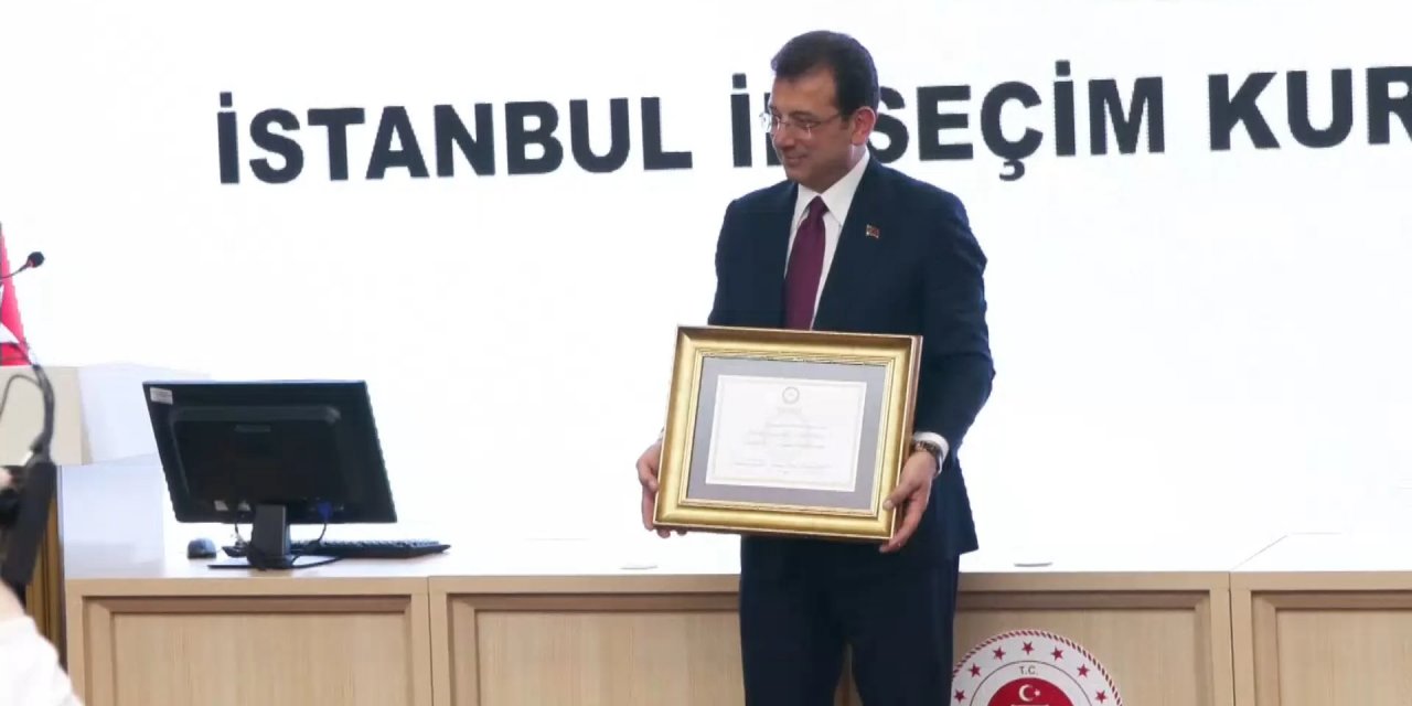 İstanbul'da Yeniden Ekrem İmamoğlu Dönemi Başladı: Mazbatasını Aldı!