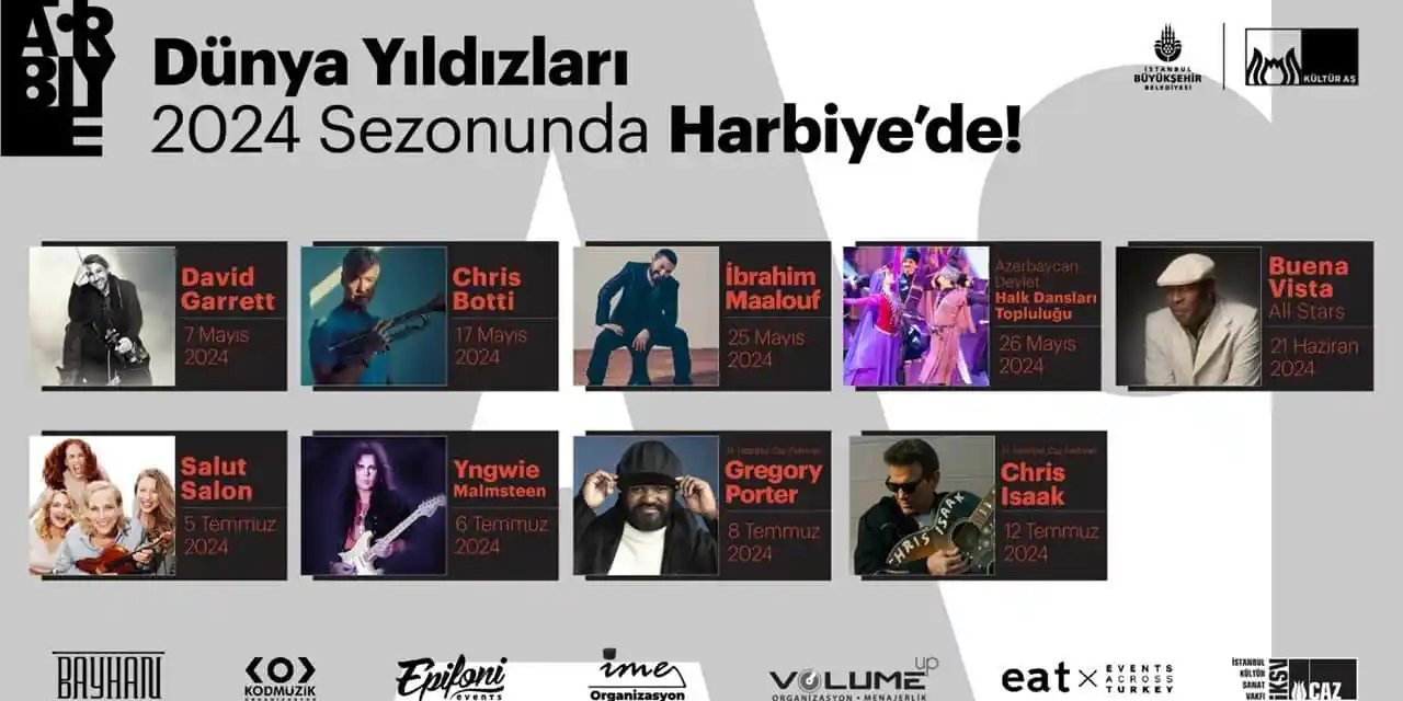 Açık hava geceleri başlıyor: Harbiye’de yıldızlar geçidi