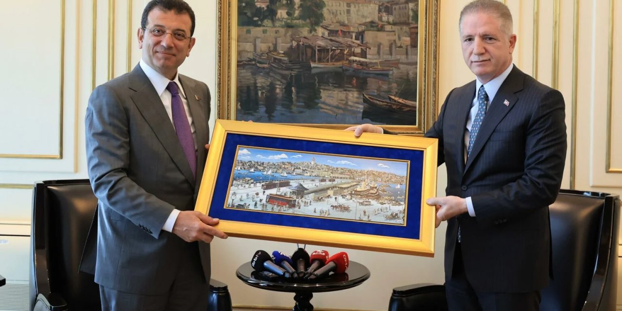 İstanbul Valisi Davut Gül’den Ekrem İmamoğlu’na tebrik ziyareti