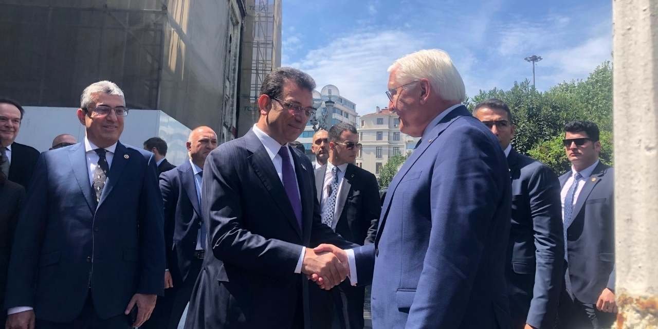 Almanya Cumhurbaşkanı Steinmeier, İBB Başkanı İmamoğlu ile bir araya geldi