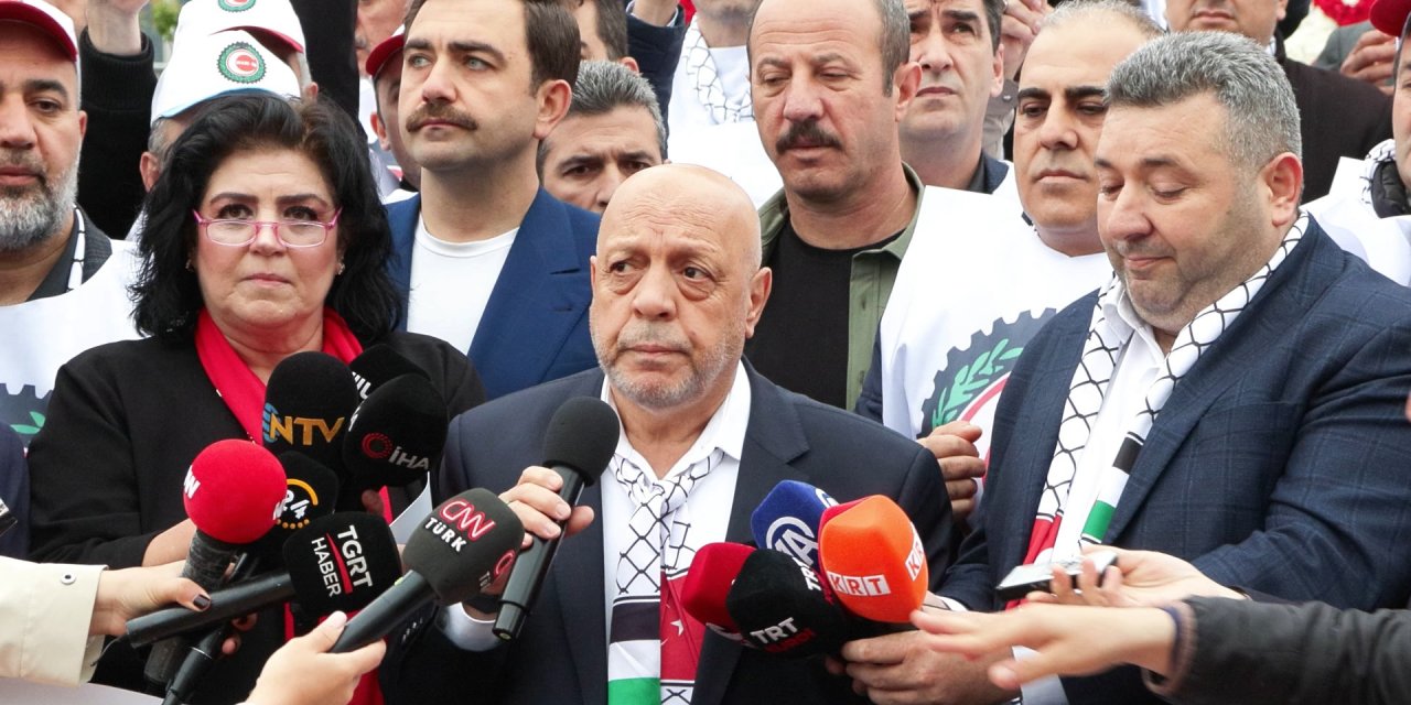 HAK-İŞ Taksim'de: Burada izin yoksa, bütün alanlar bizim alanlarımızdır