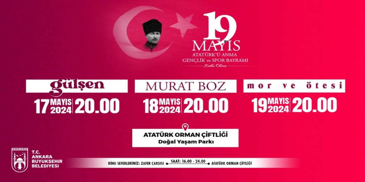 19 Mayıs Başkent'te büyük bir çoşkuyla kutlanacak