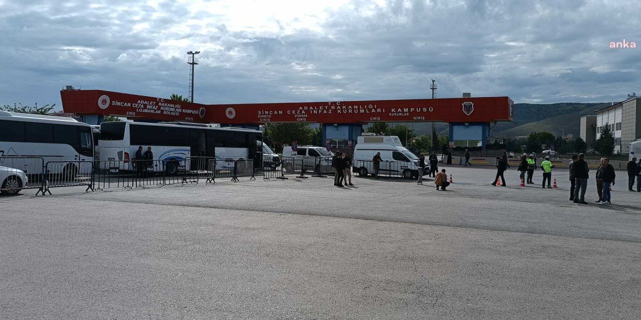 Kobane davası öncesi Sincan Cezaevi önü ve çevresinde yoğun güvenlik önlemi