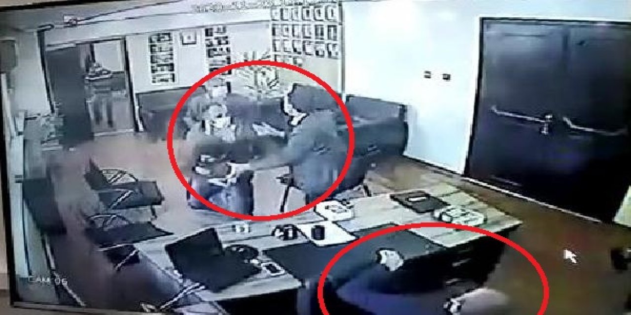 Siverek Belediyesi'nde hukuk danışmanının vurulması kamerada