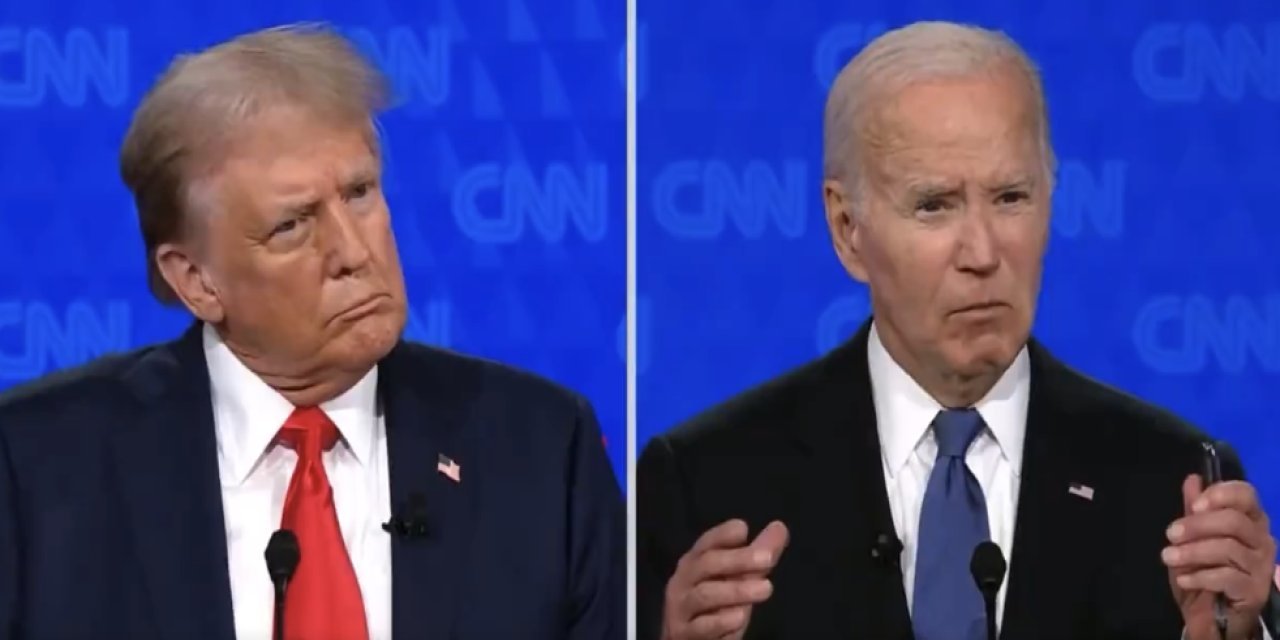 Biden ile Trump, canlı yayında kozlarını paylaştı