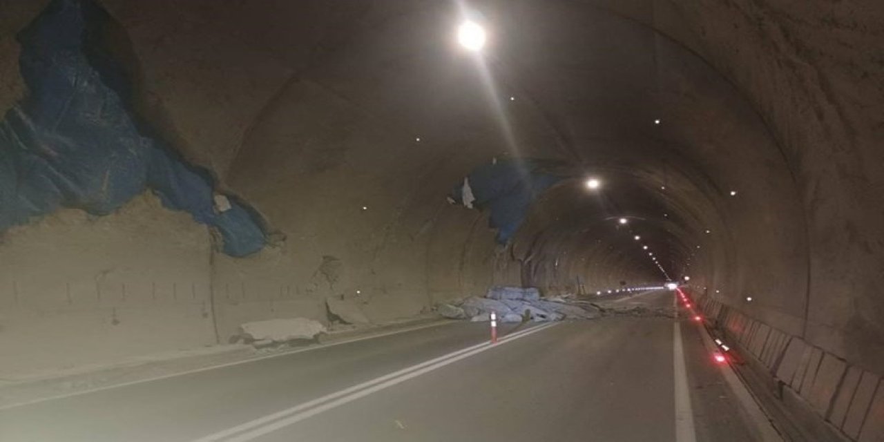 Artvin-Yusufeli karayolundaki tünelde çökme: Ulaşıma kapandı!