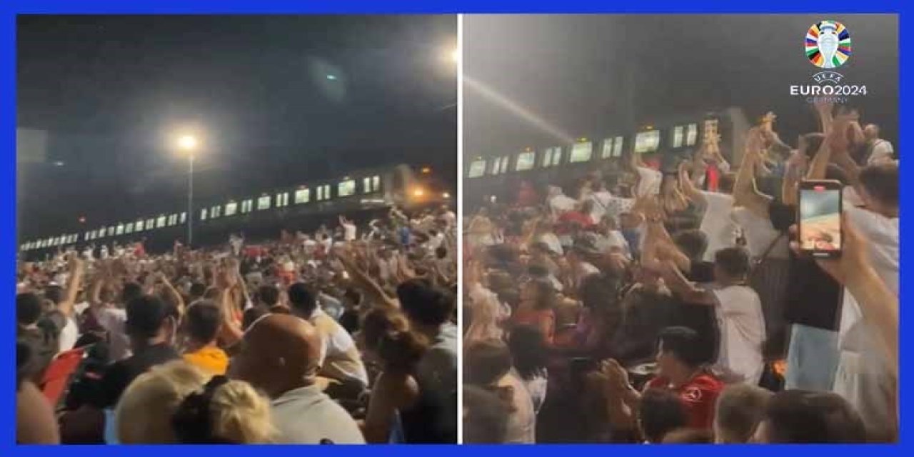 Marmaray makinisti treni durdurdu: A Milli Takım'ın zaferine ortak oldu!