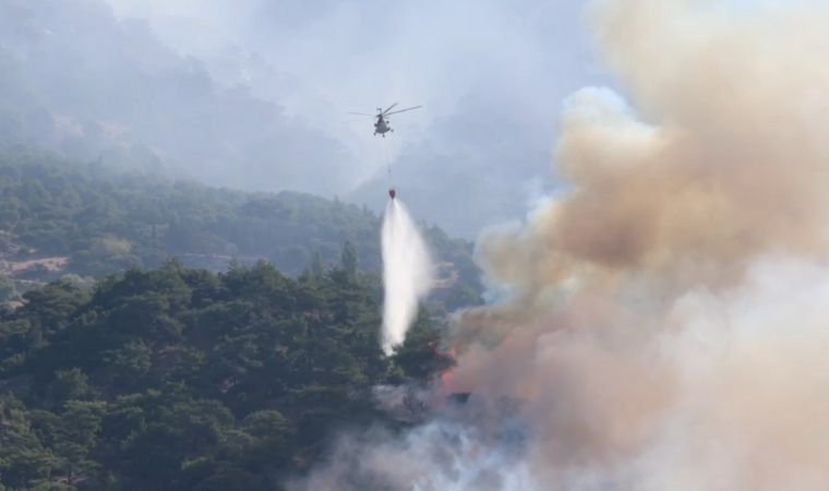 Karşıyaka'da orman yangını: Evler tahliye ediliyor!