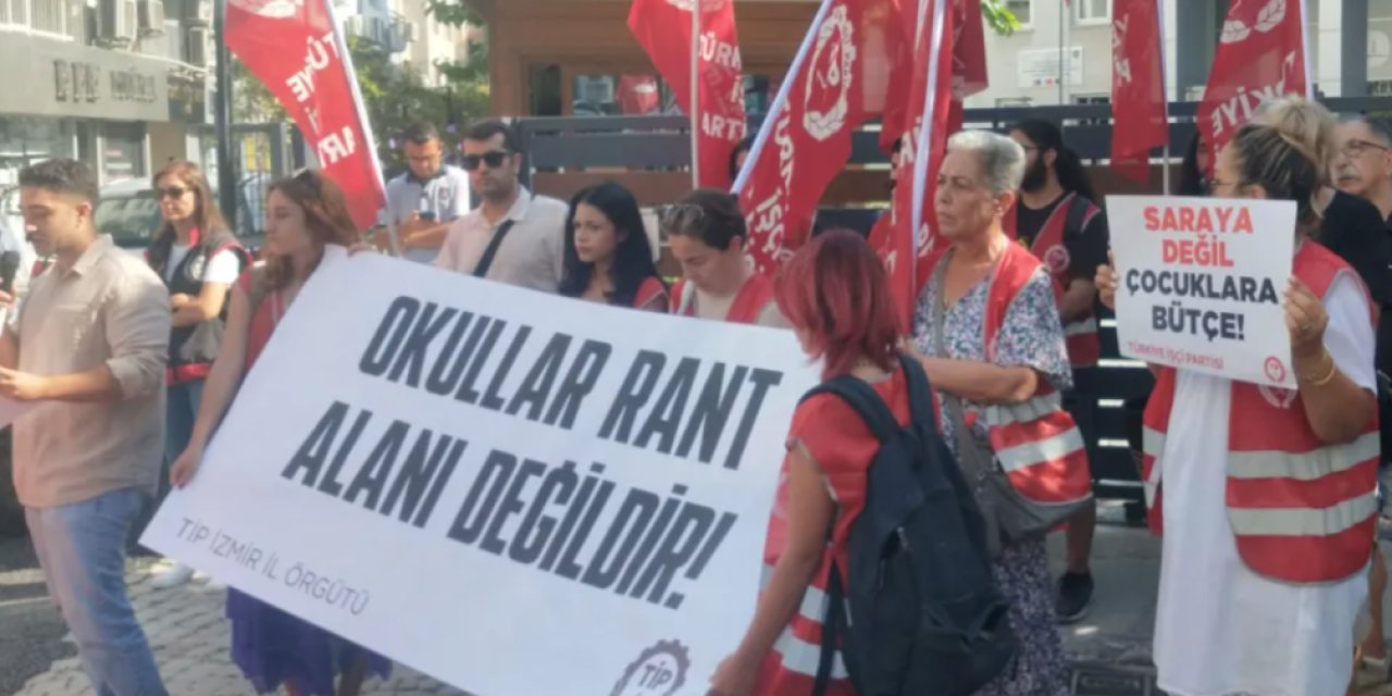 İzmir'de ihale tepkisi: Okullar rant alanı değildir!