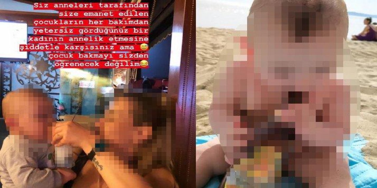 Bu da anne...  1,5 yaşındaki bebeğine alkol içirip sosyal medyadan paylaştı!