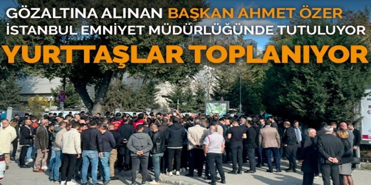 Ahmet Özer gözaltına alınmıştı... Yurttaşlar emniyetin önünde toplanıyor!