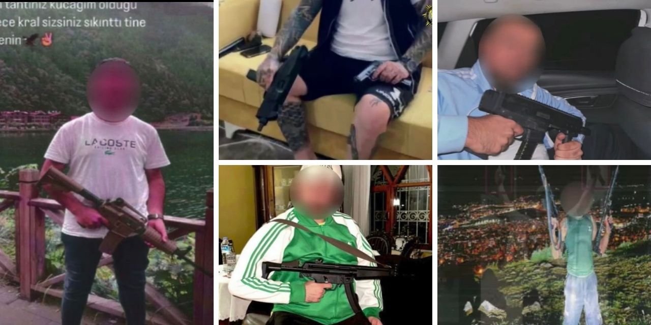 Sosyal medya üzerinden silahlı paylaşım yapanlara operasyon: 55 gözaltı