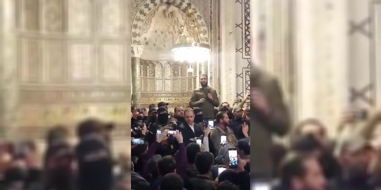 HTŞ lideri Şam'a geldi, Emevi Camii'nde namaz kıldı: 'Suriye kurtuldu'