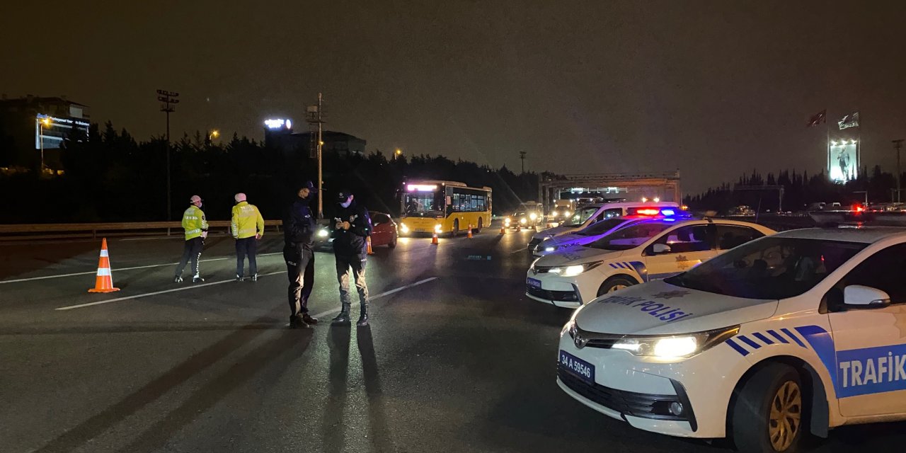 TEM Otoyolu Çamlıca gişelerinde denetim