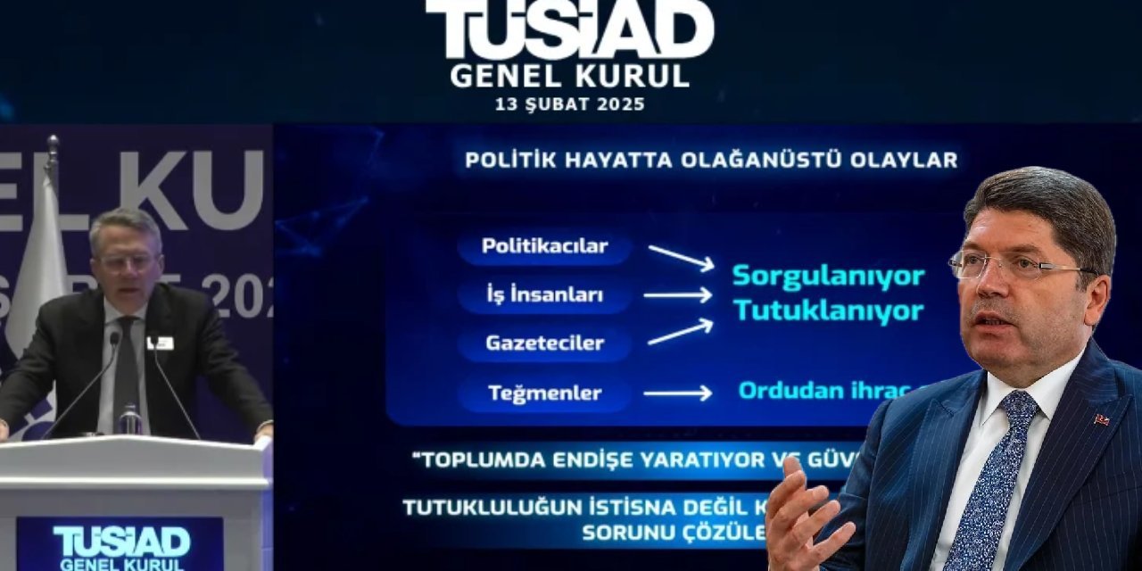 Adalet Bakanı Tunç, TÜSİAD'ı hedef aldı: 'En güçlü şekilde karşılık vereceğiz'