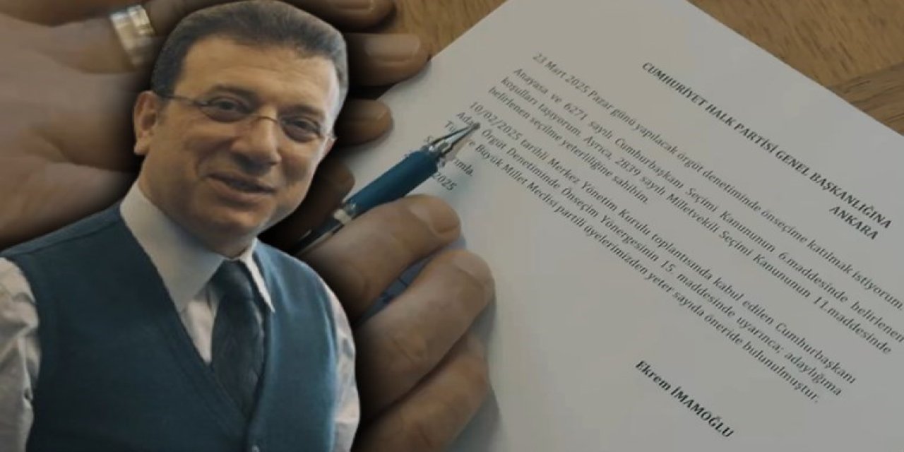 Ekrem İmamoğlu Cumhurbaşkanı Adayı olmak için resmi müracaatını yaptı