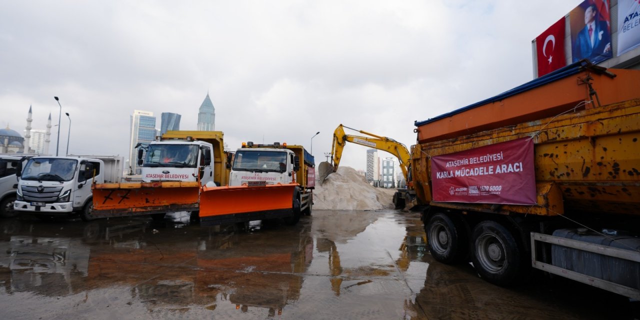 Ataşehir’in Karla Mücadele Timi 7/24 Sahada