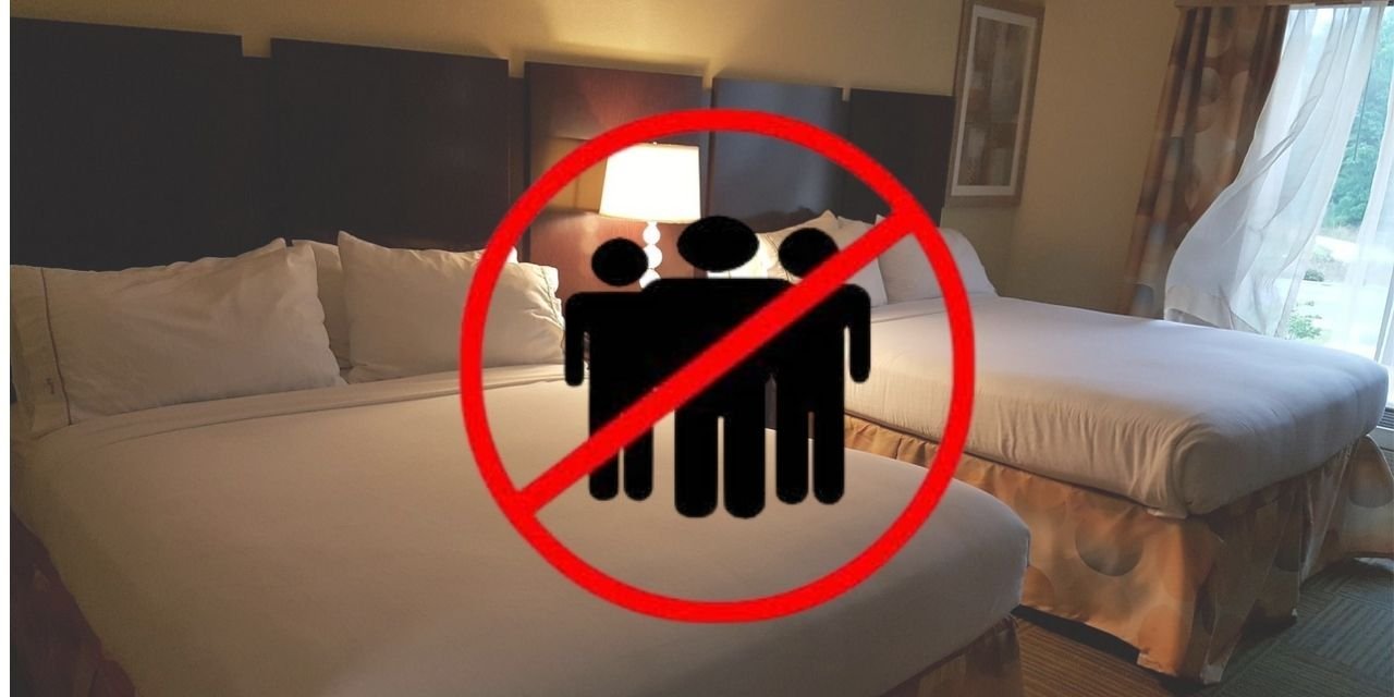 Otelde "dam" uygulaması: 2 erkek kalamaz!