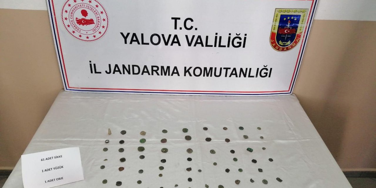 Jandarmadan tarihi eser operasyonu: 2 gözaltı