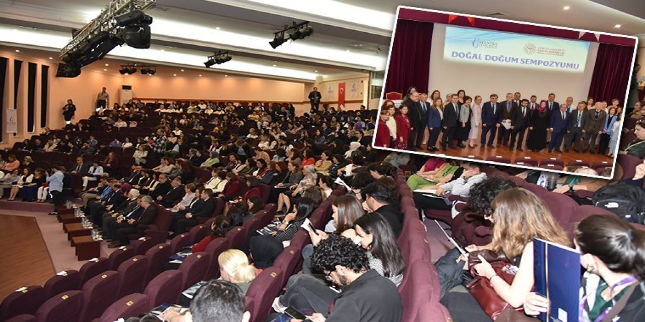 Manisa Celal Bayar Üniversitesi'nde 'normal doğum' protestosu: Başhekim kürsüye geldi, öğrenciler salonu terk etti!