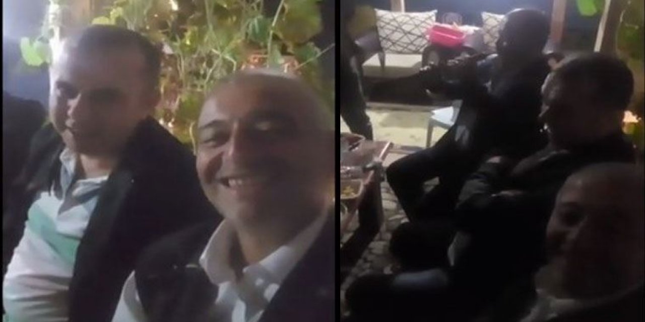 Esnaf kepenk kapatıyor, oda başkanı eğlencede!
