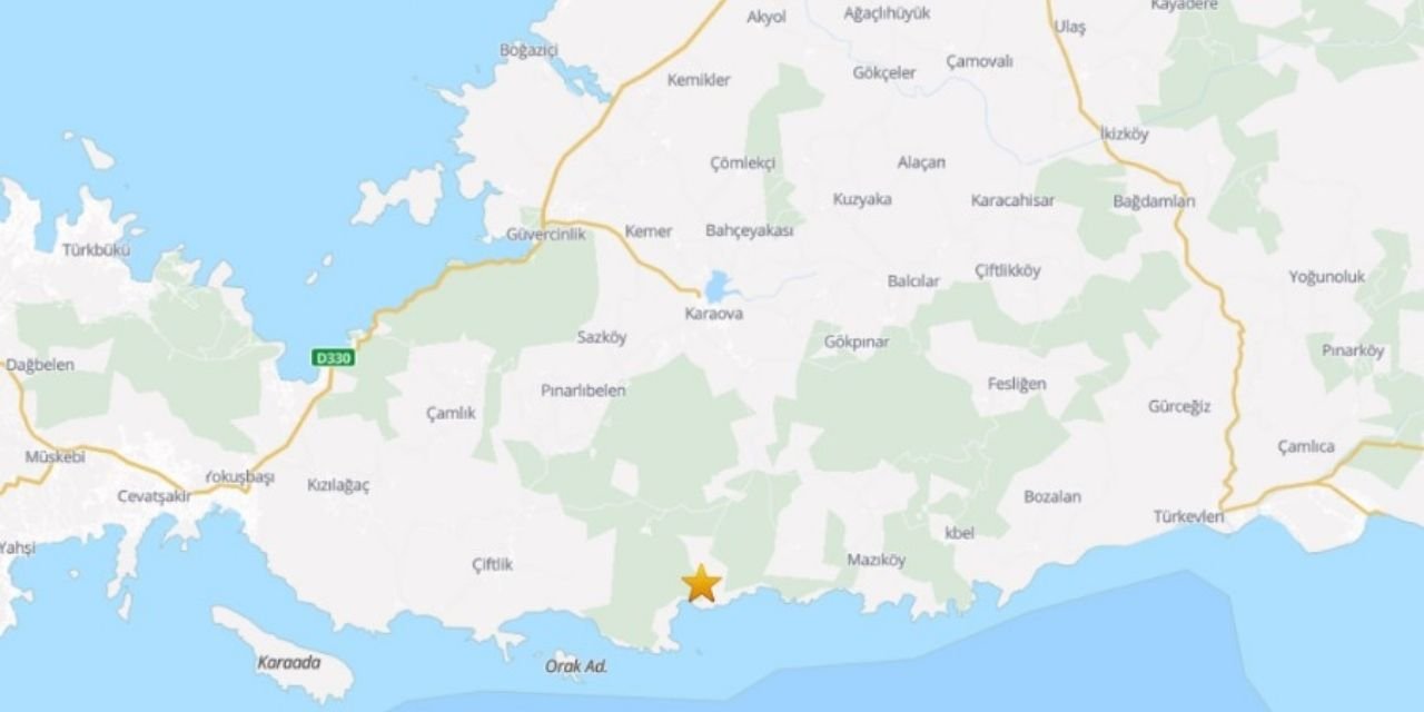 Bodrum'da deprem