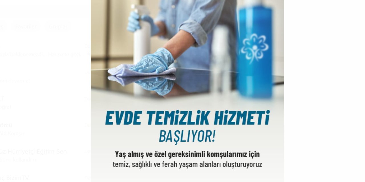 Ataşehir Belediyesi Evde Temizlik Hizmetini Başlatıyor