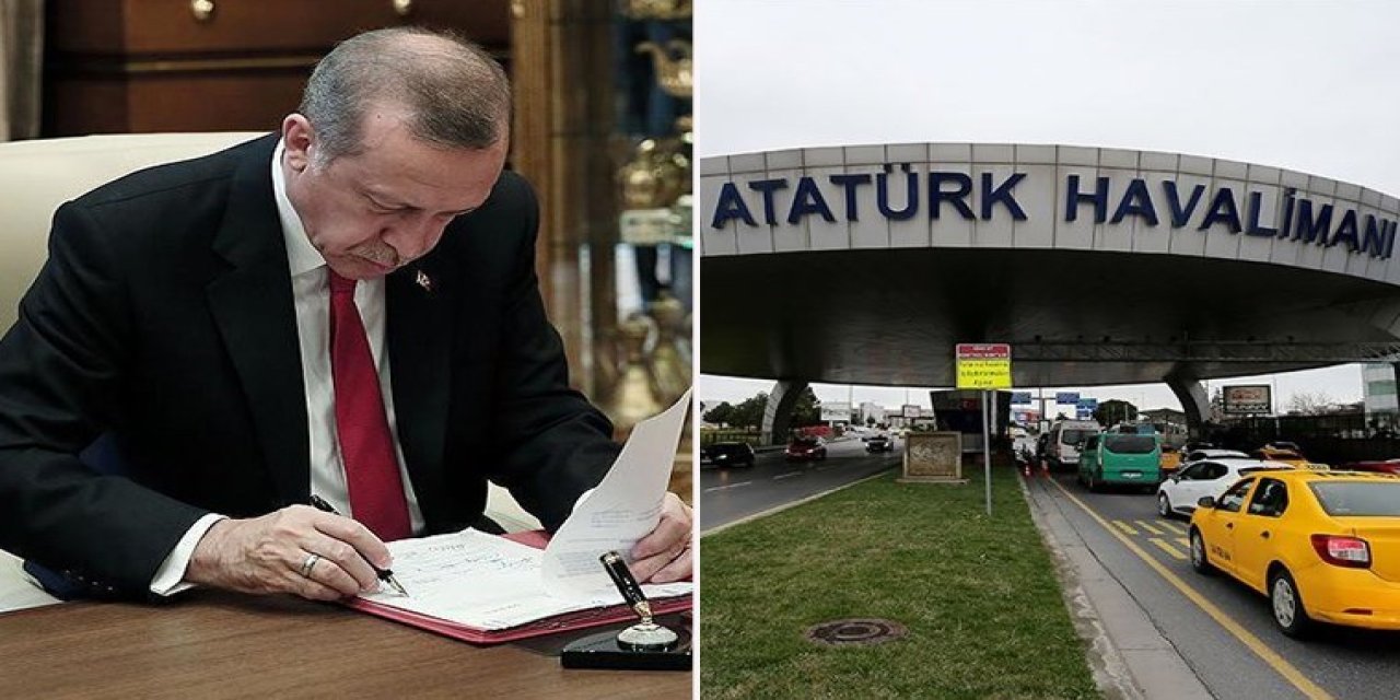 Resmi Gazete'de yayımlandı: Erdoğan'dan 'Atatürk Havalimanı' kararı