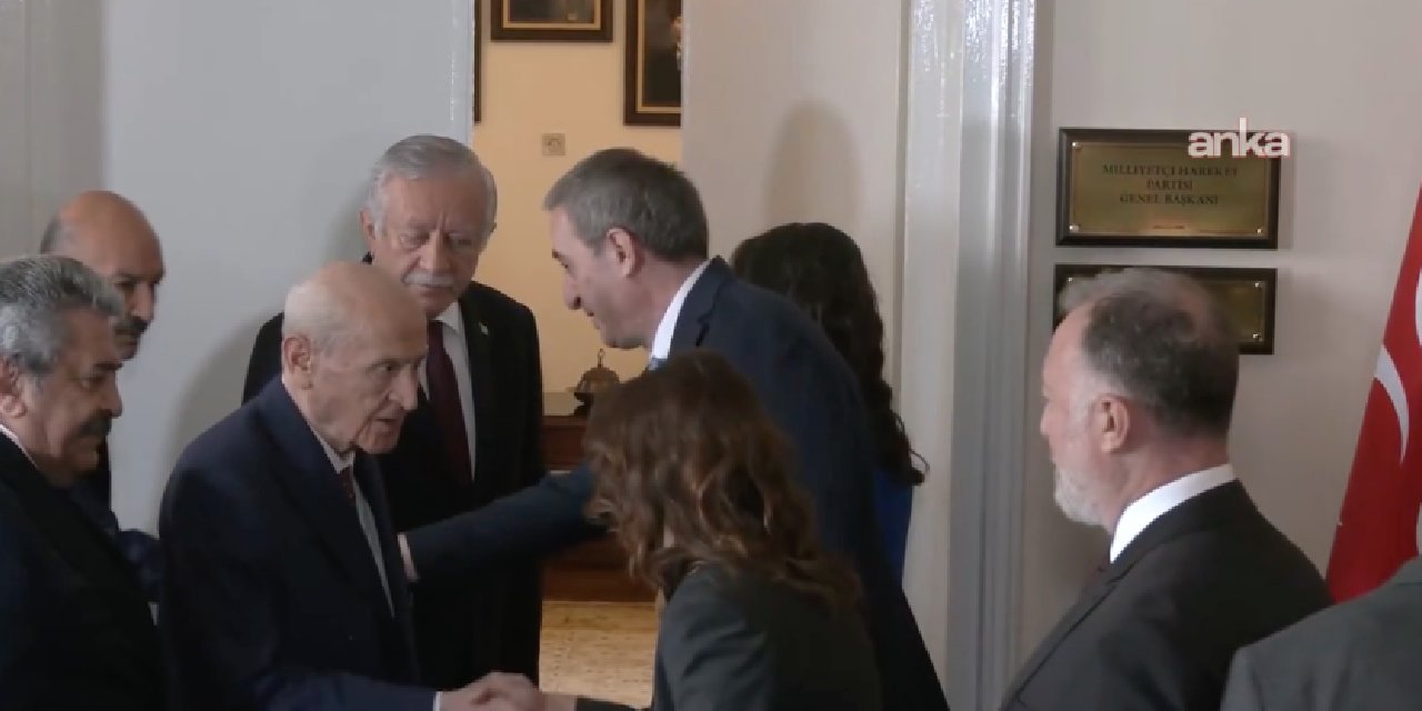 DEM Parti, MHP'yi ziyaret ediyor: Bahçeli karşıladı