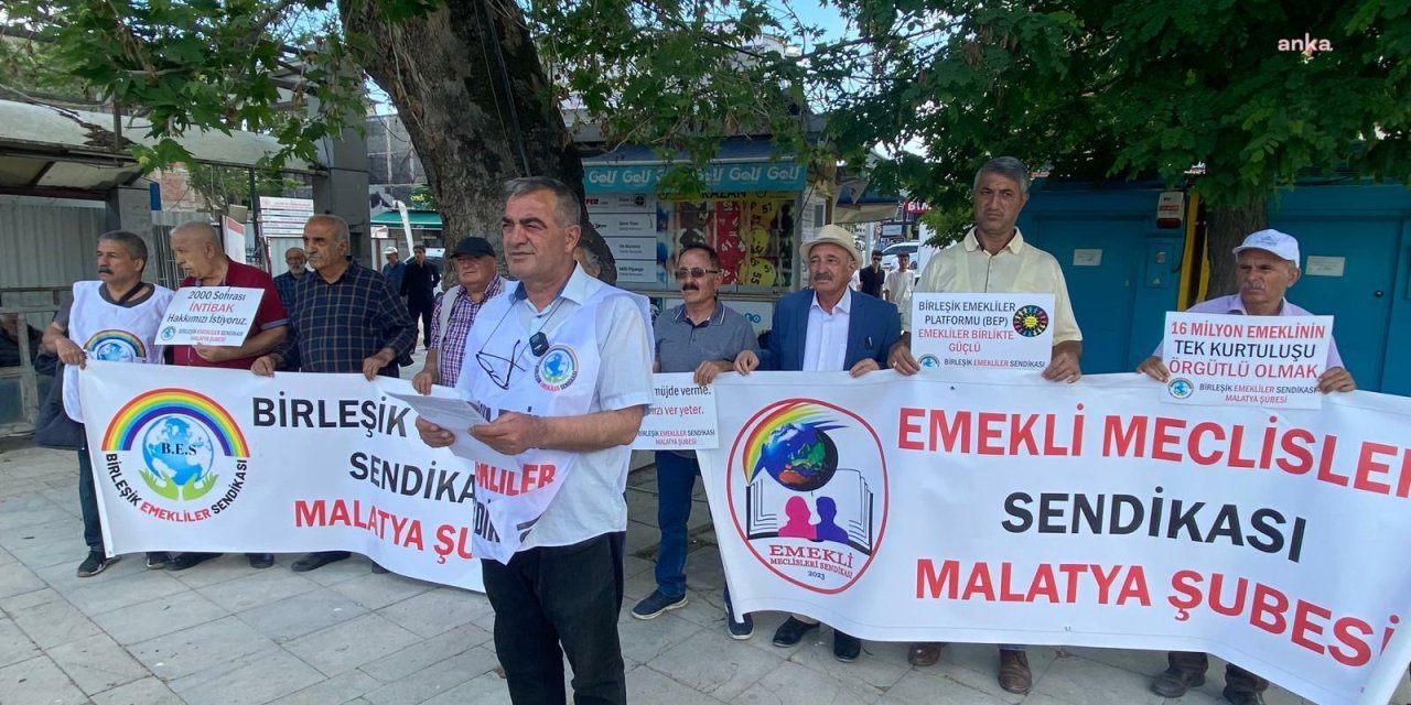 Malatya'da emeklilerden açıklama: 4 bin lira, gecikmiş fatura ödemeye yetiyor
