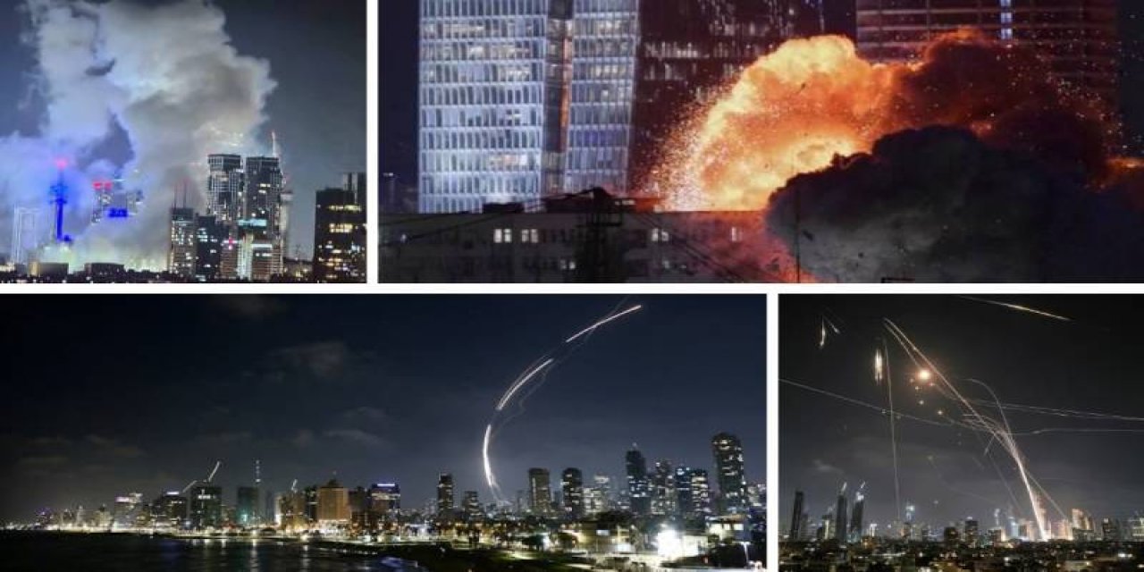Hava savaşı başladı: İran'dan İsrail'e yüzlerce balistik füzeyle misilleme!