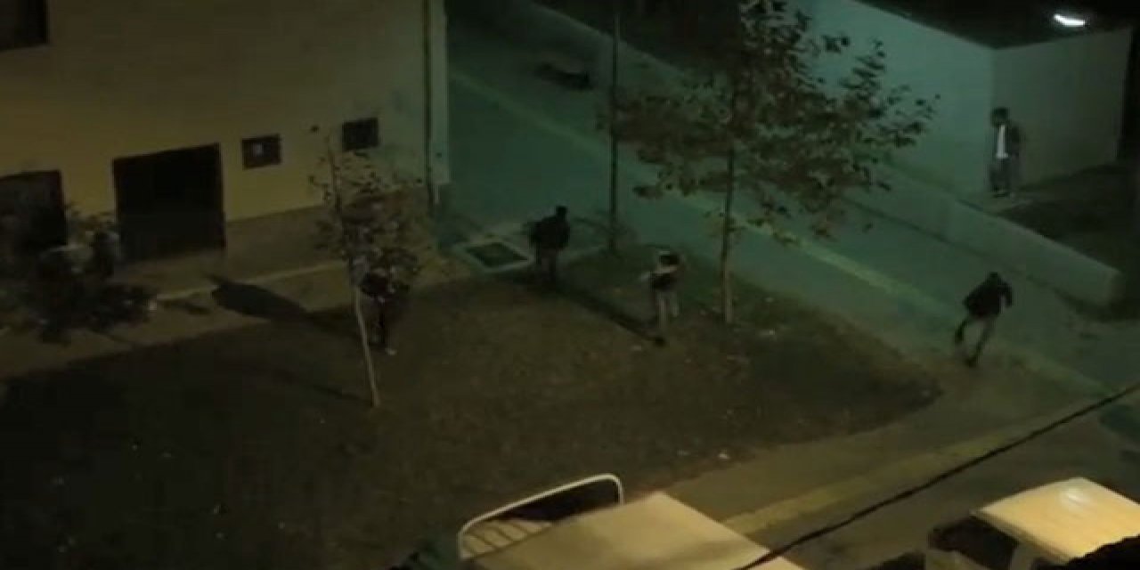 Kısıtlamayı ihlal eden grup, polise 'gel gel' diye bağırarak ara sokaklara kaçtı