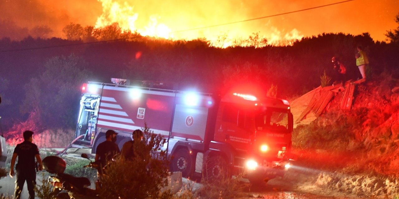 Seferihisar Mersin Alanı Mahallesi'ne itfaiyeden koruma kalkanı