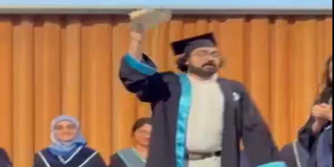 İmamoğlu'na destek için diplomasını yırtan öğrenci gözaltına alındı