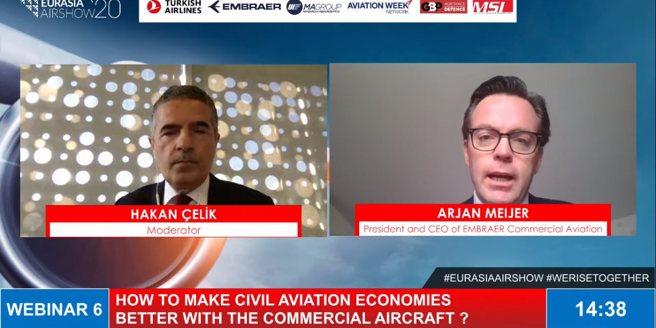 Embraer CEO: Pandemi küçük uçaklara dönüşü hızlandıracak