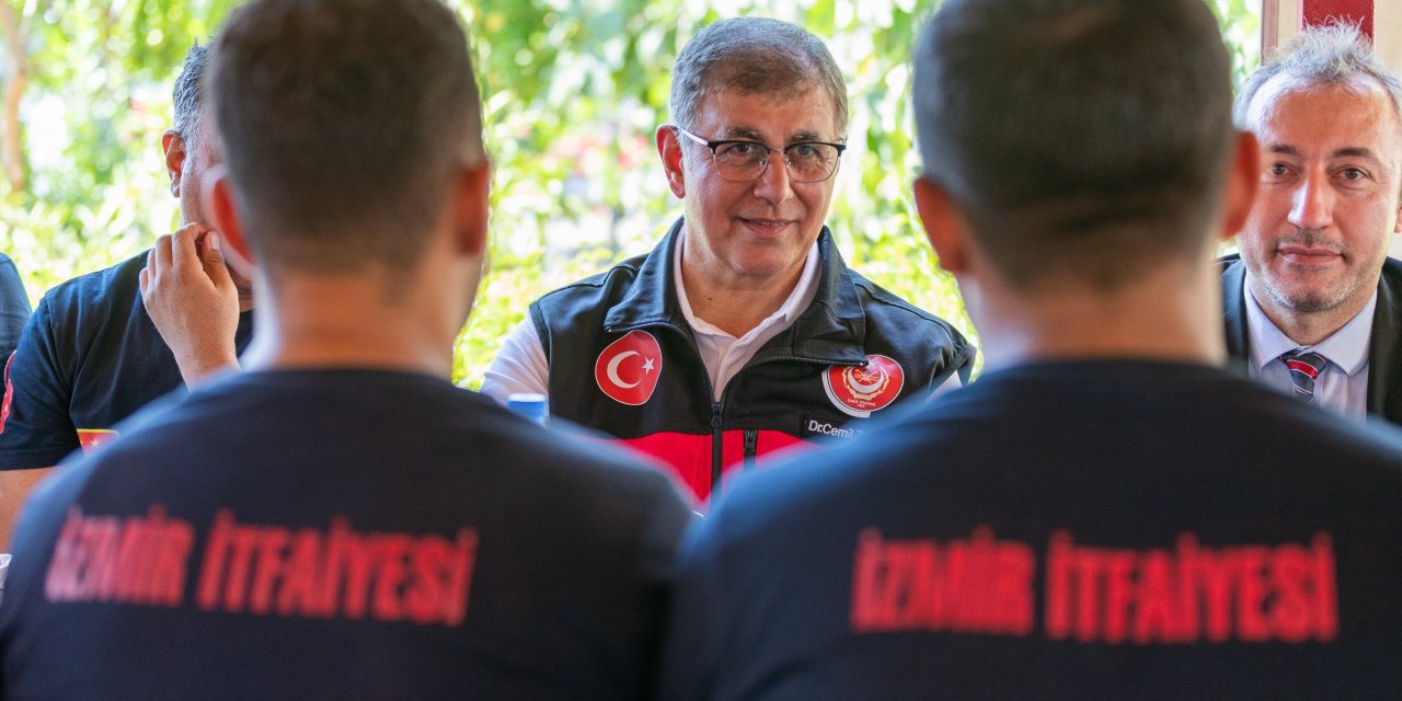 Başkan Tugay’dan ateş savaşçılarına teşekkür ziyareti