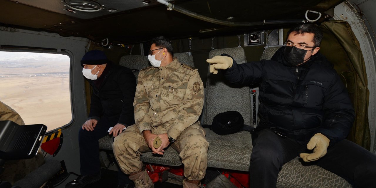 Erzurum Valisi'nden kısıtlamada 'helikopterli' denetim