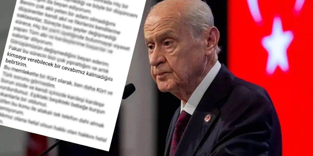 MHP'de 'süreç' istifası: 'Artık kimseye verecek bir cevabımız kalmadı'